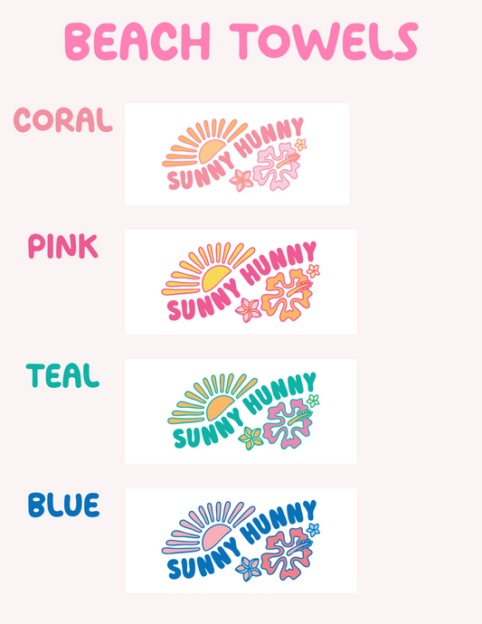 Sunny Hunny Beach Towel