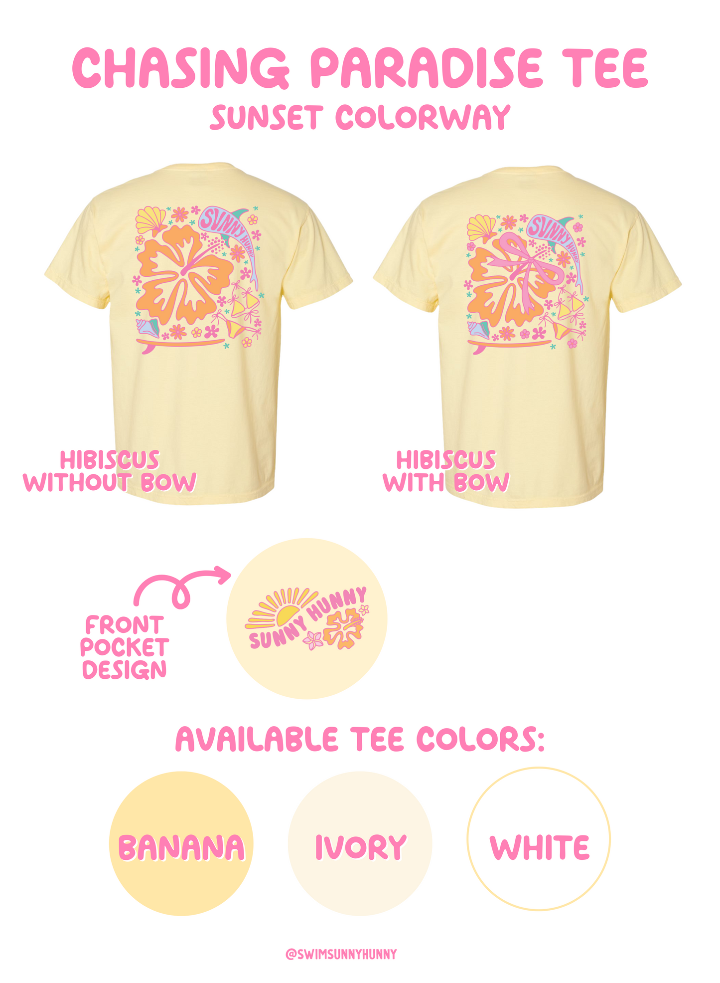 Chasing Paradise tee - Sunset