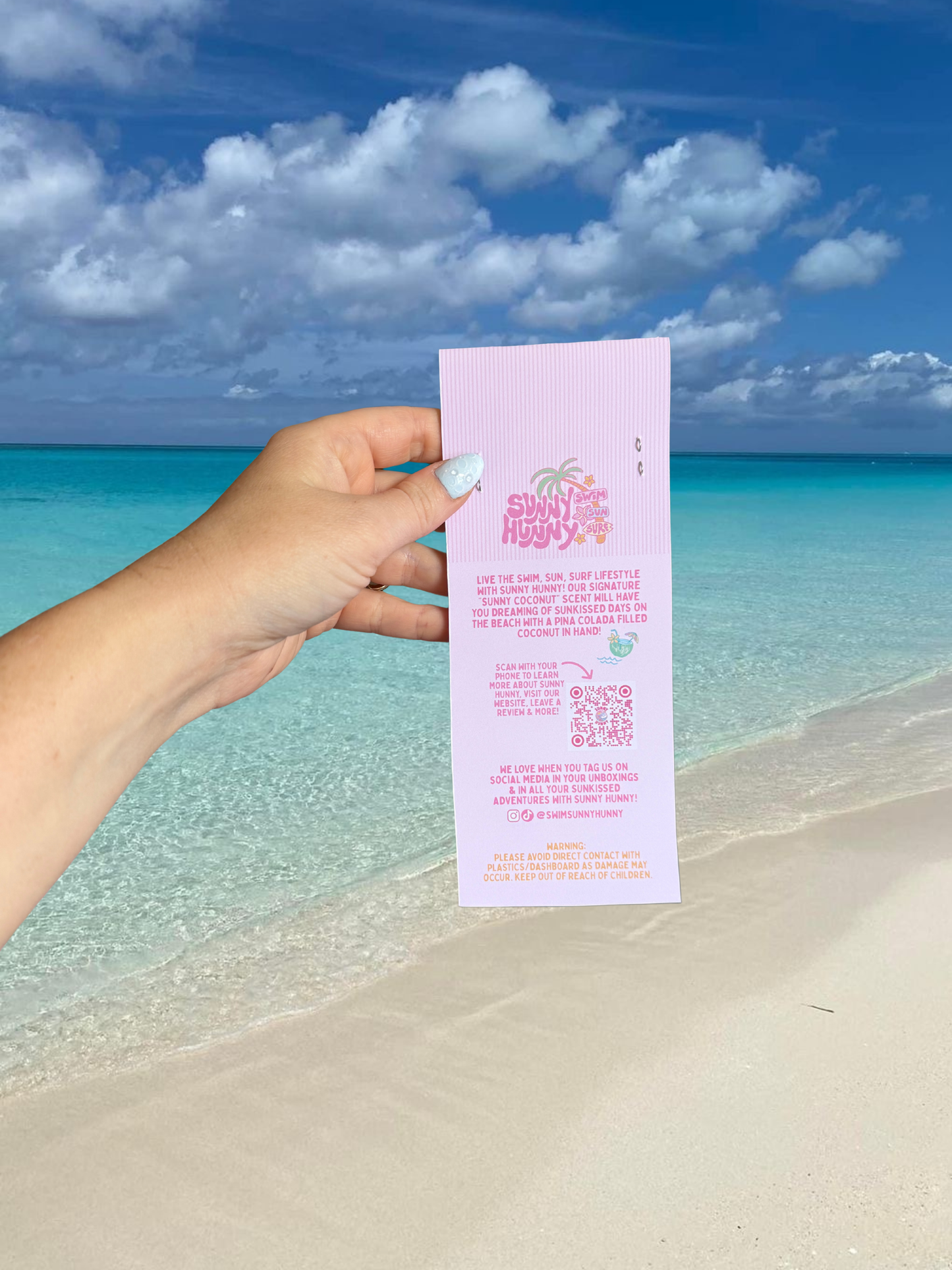 "Sunny Coconut" Air Freshie