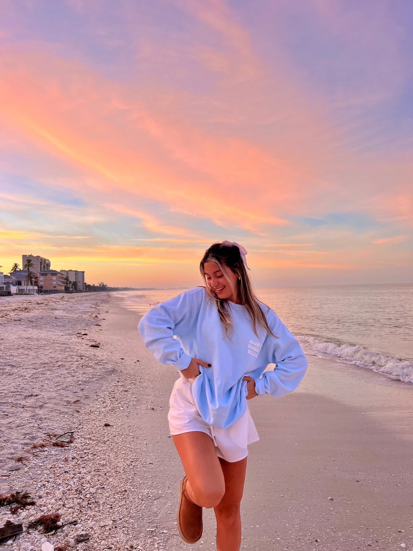 Sunny Hunny Coastal Cowgirl Crewneck