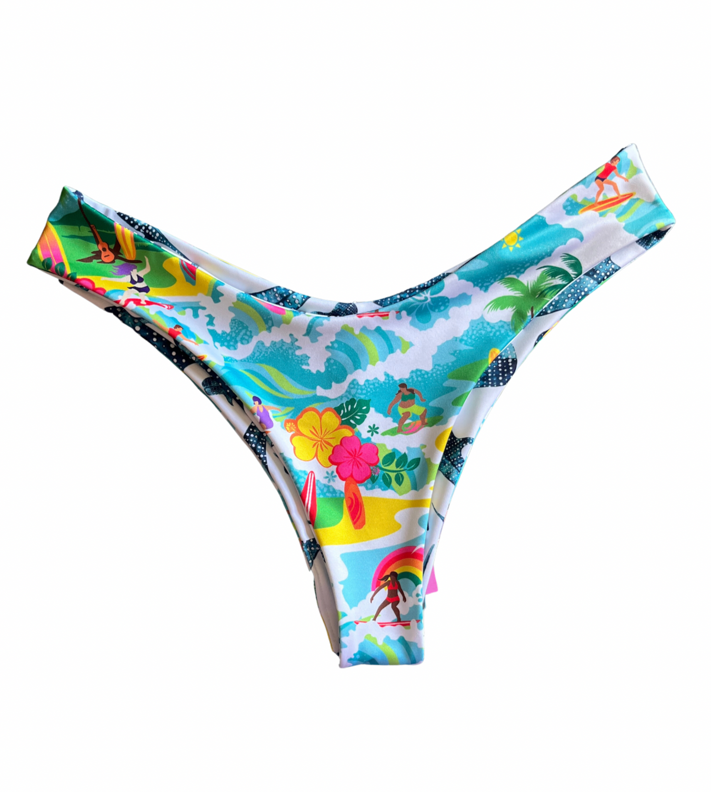 Bali bottom (XL) - Watercolor Whale Shark & Surf’s Up