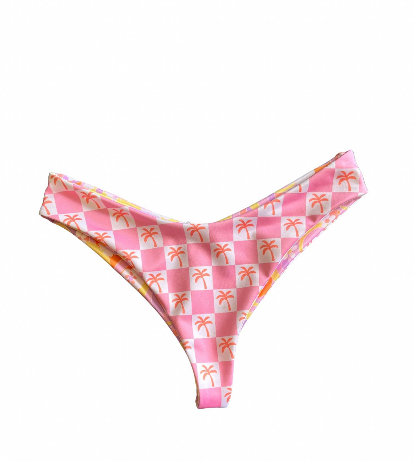 Waimea bottom (Small) - Malibu Sunset & Coral Palm Checkers