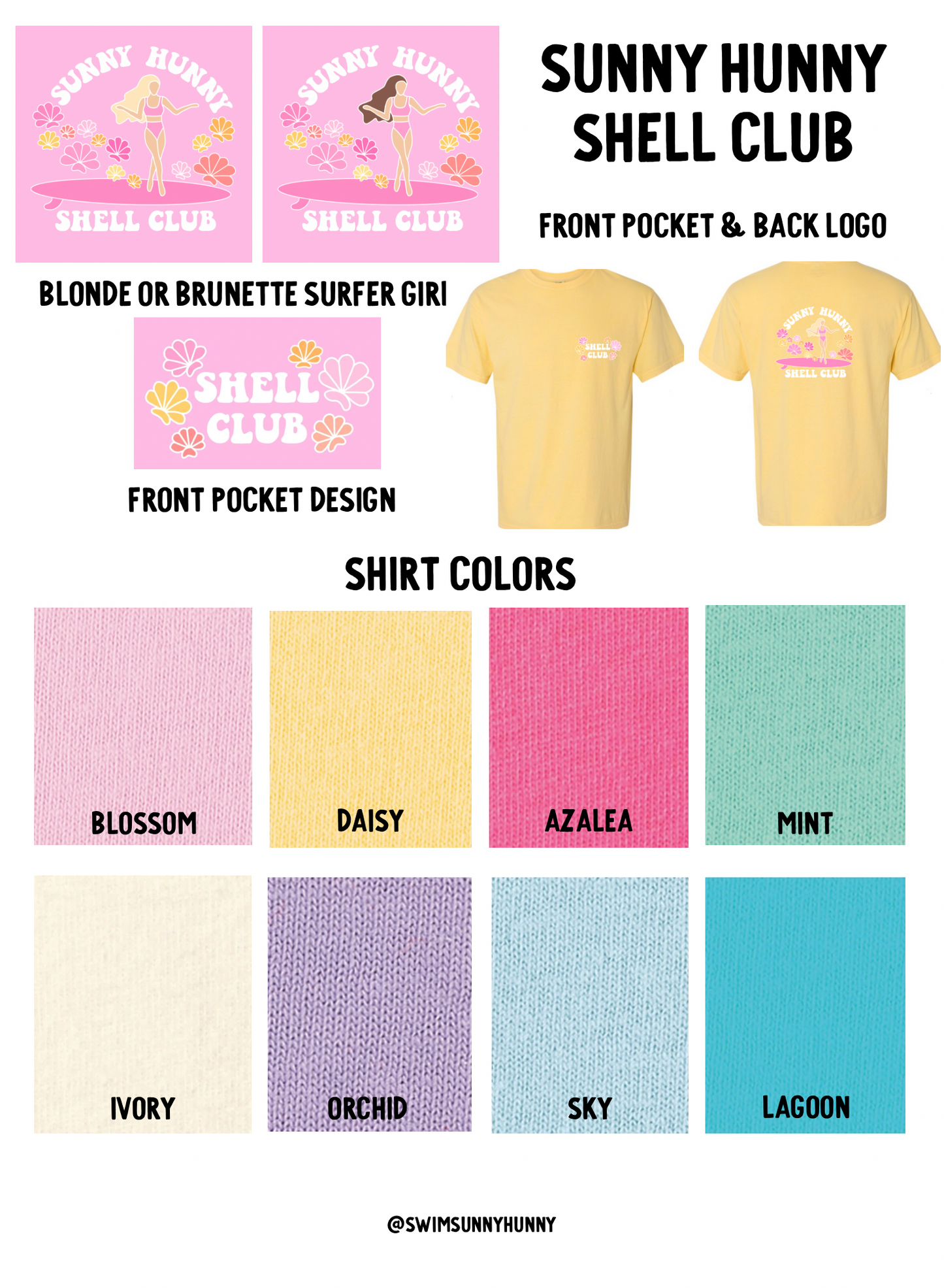 Sunny Hunny Shell Club tee
