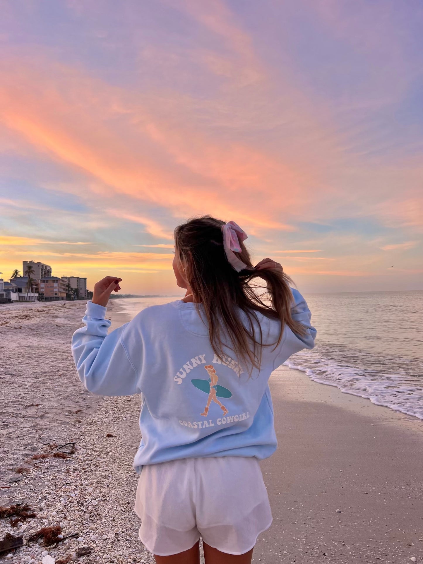 Sunny Hunny Coastal Cowgirl Crewneck