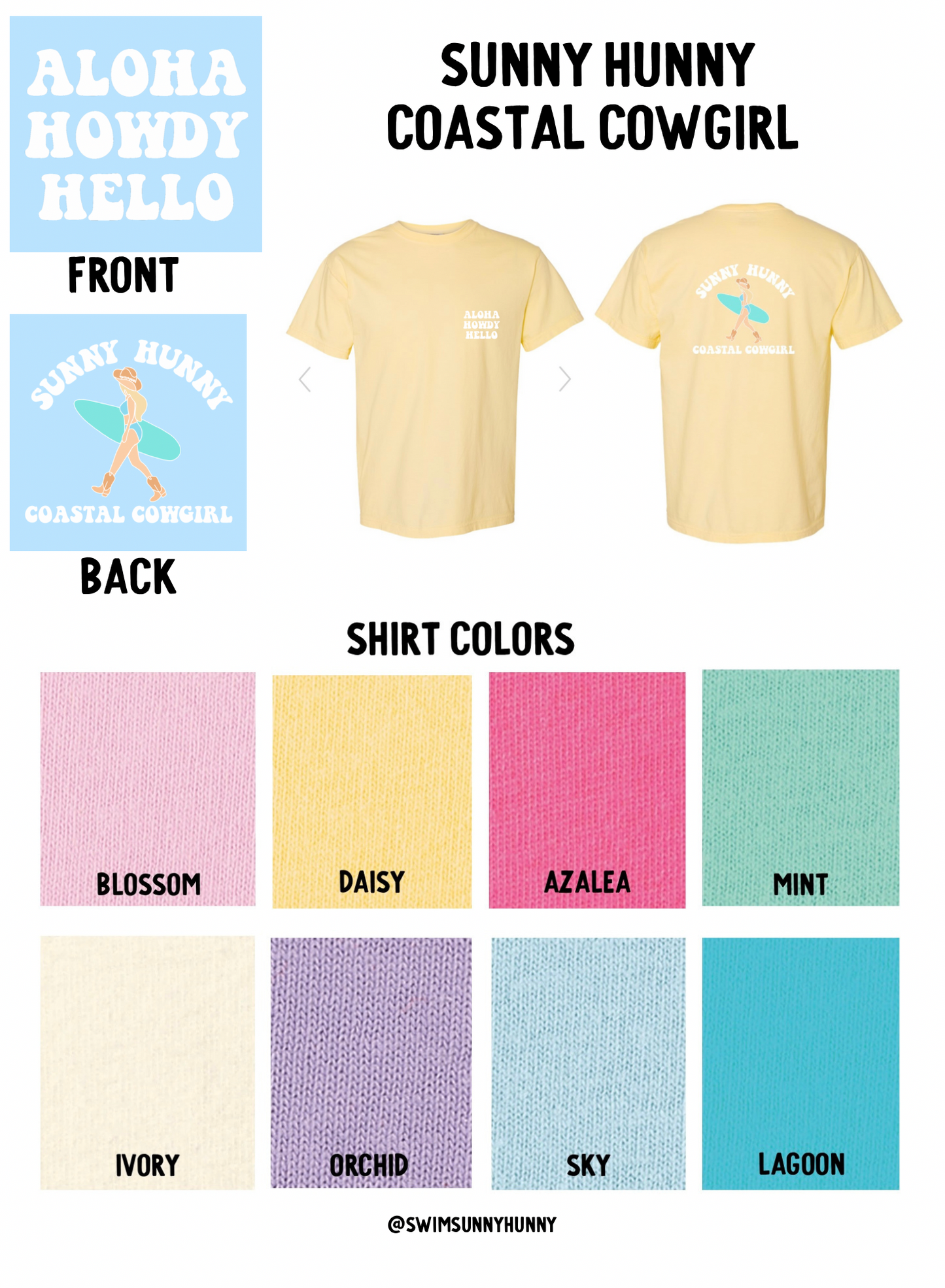 Sunny Hunny Coastal Cowgirl Tee