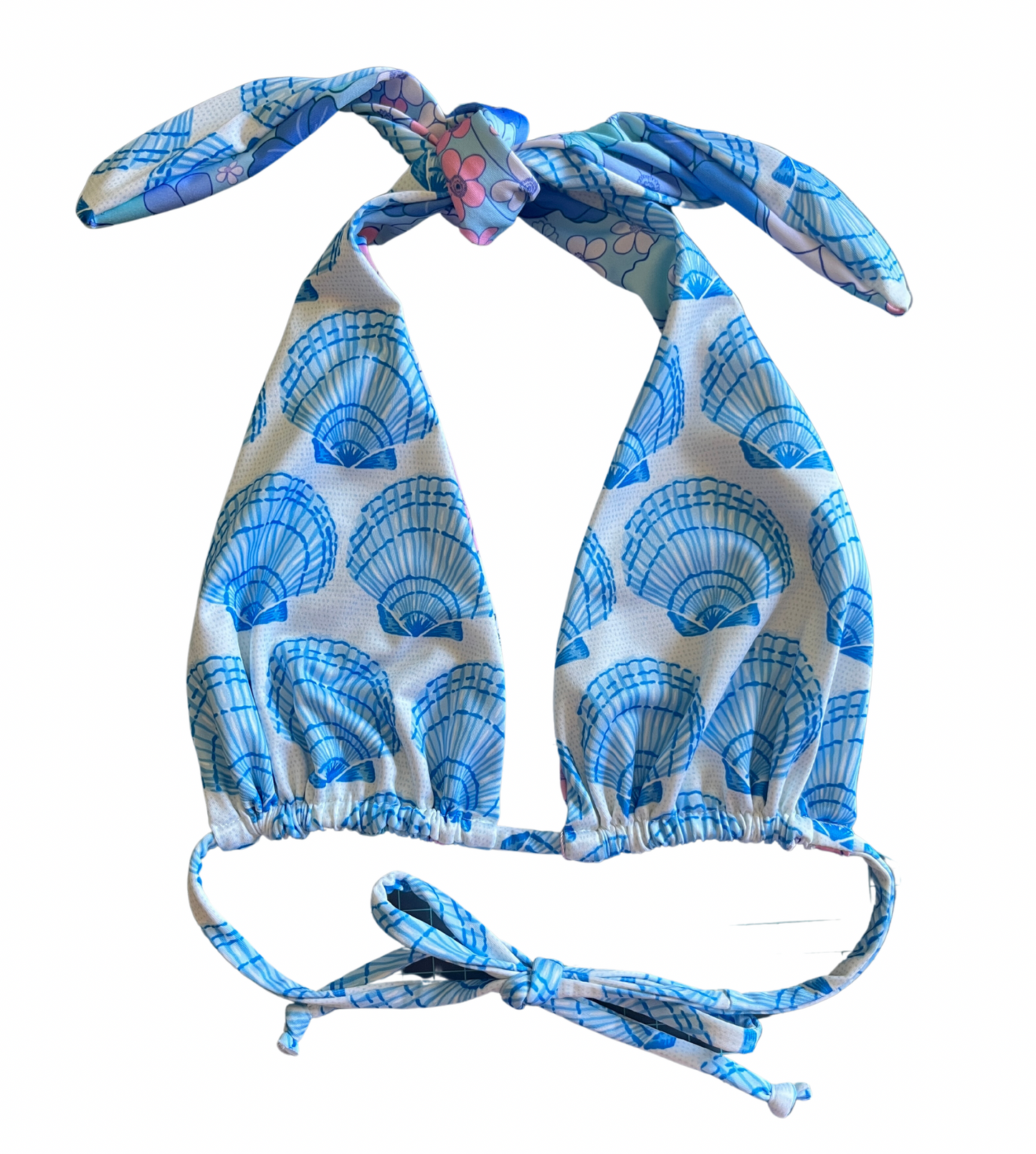 Bondi top (Medium) - Blue Shells & Lovey Dovey
