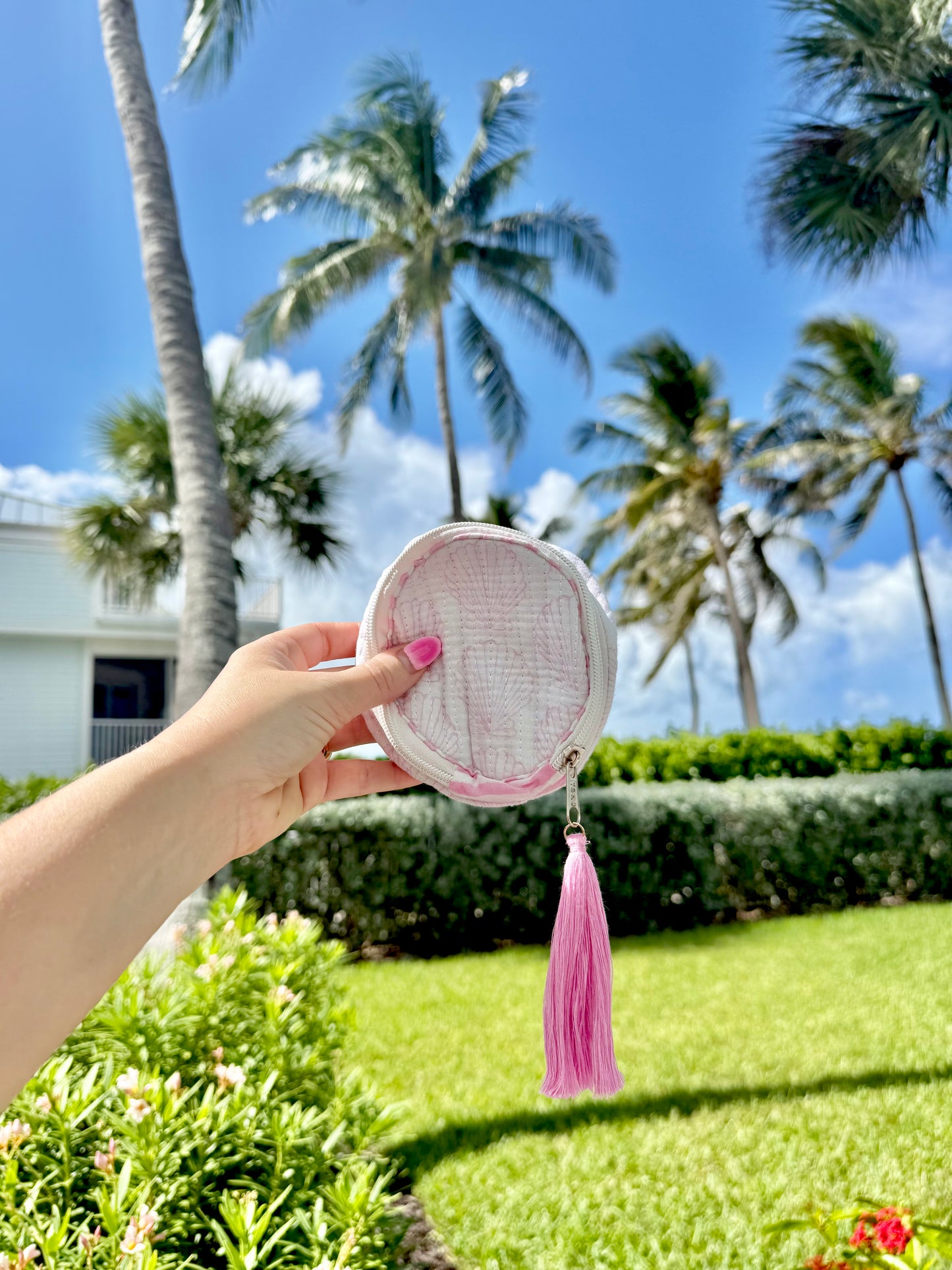 Pink Shell Coin Pouch