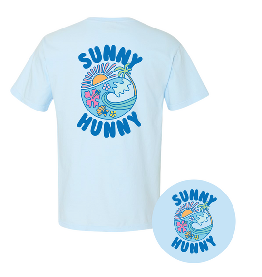 Island Wave tee - Ocean