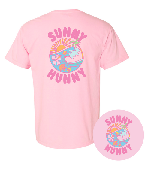 Island Wave tee - Sunset