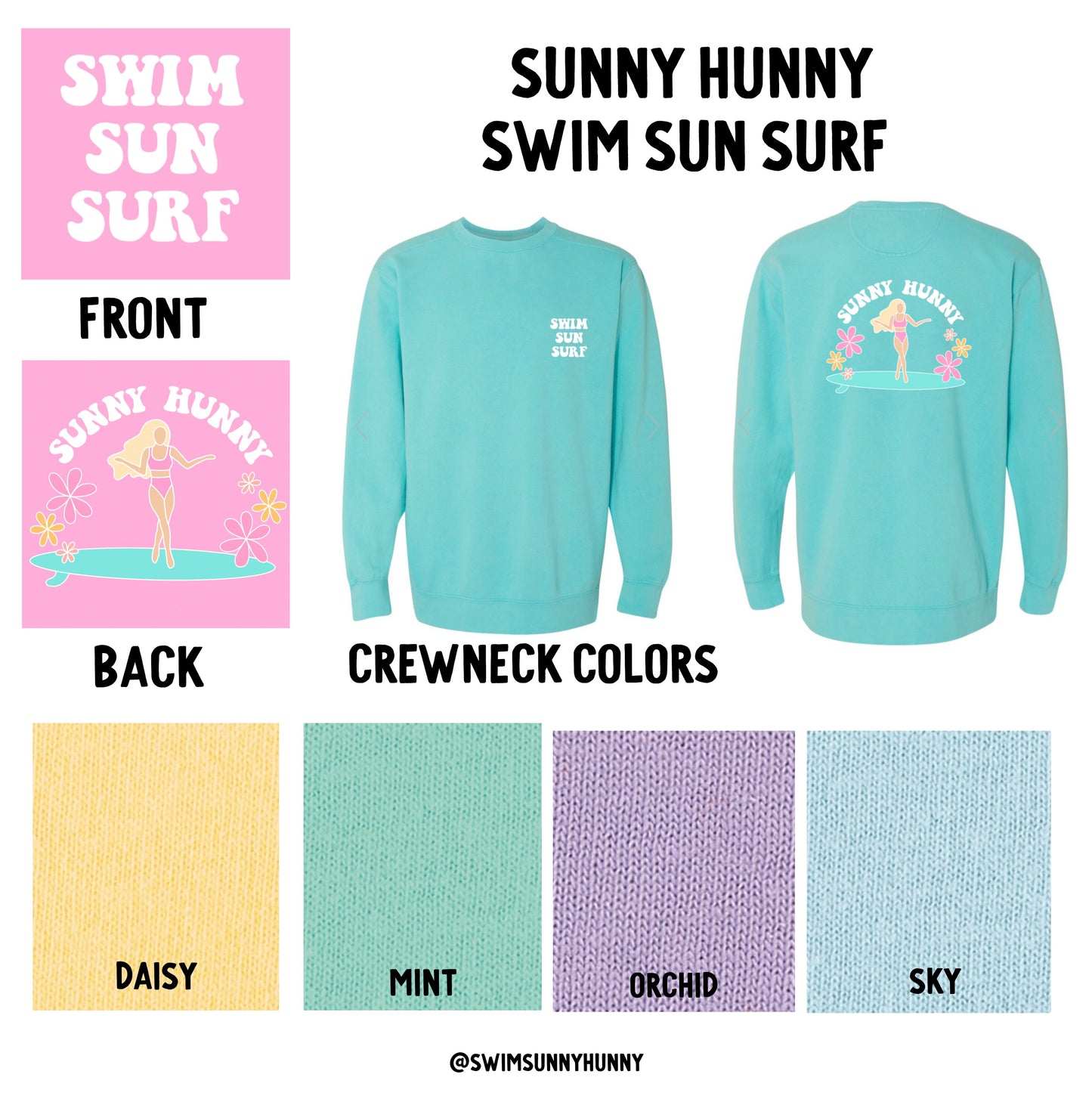 SWIM SUN SURF Crewneck