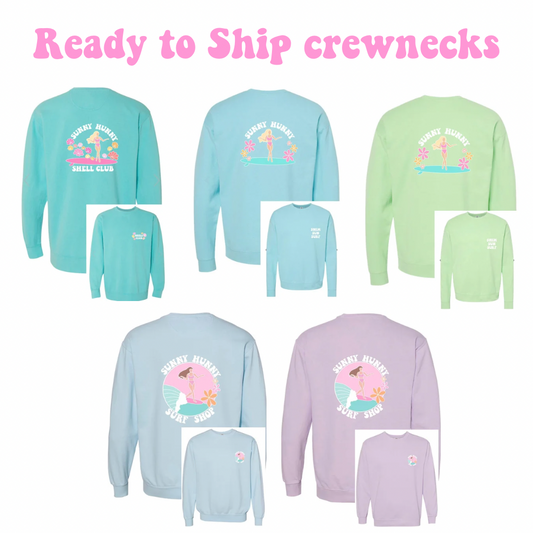 Ready to Ship Crewnecks