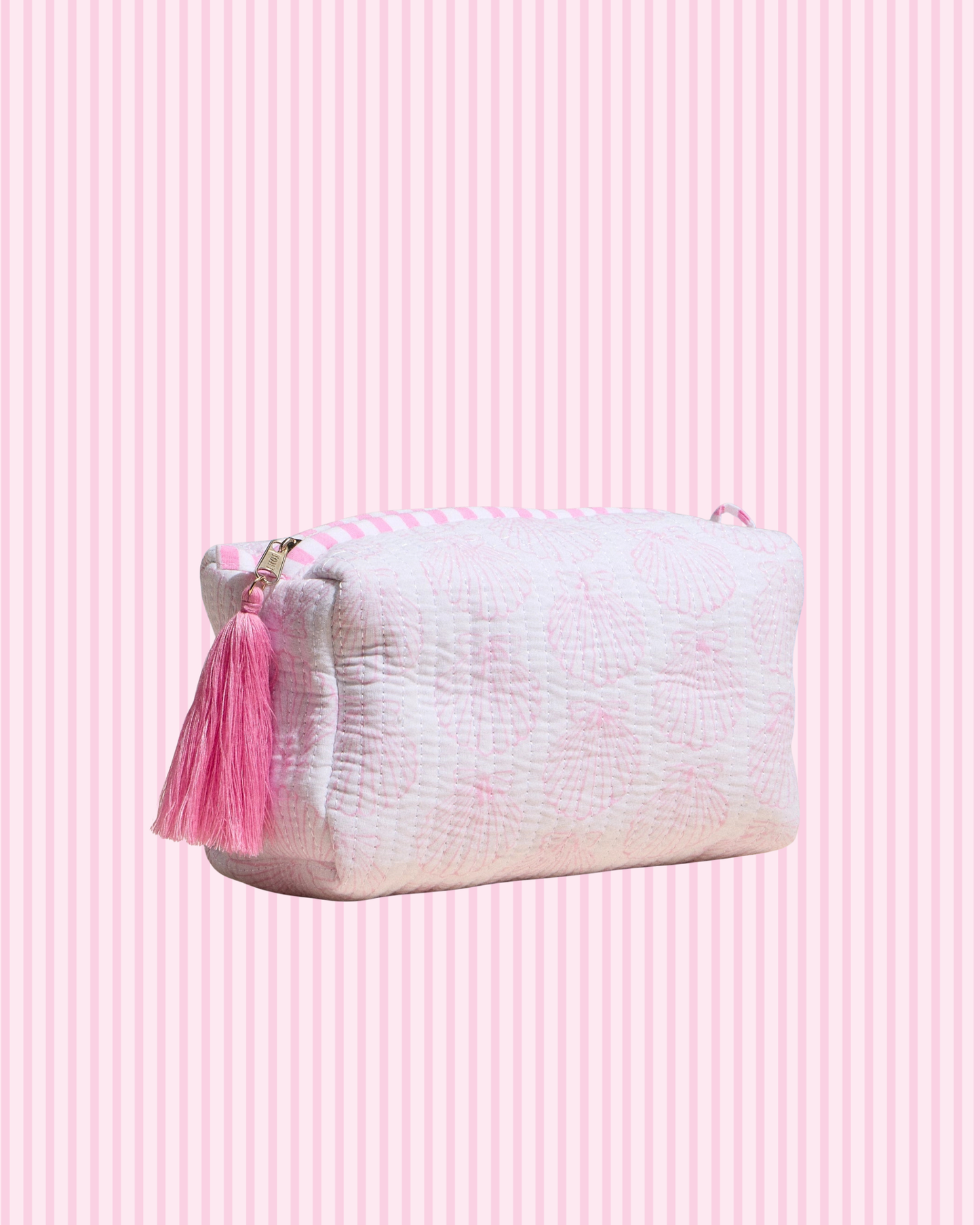 Pink Shell Makeup Pouch