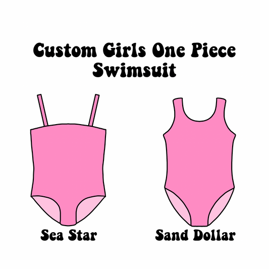 Custom Girls One Piece Swimsuit