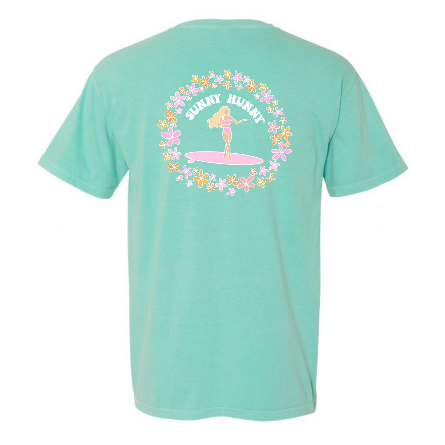 Plumeria Surfer Girl tee