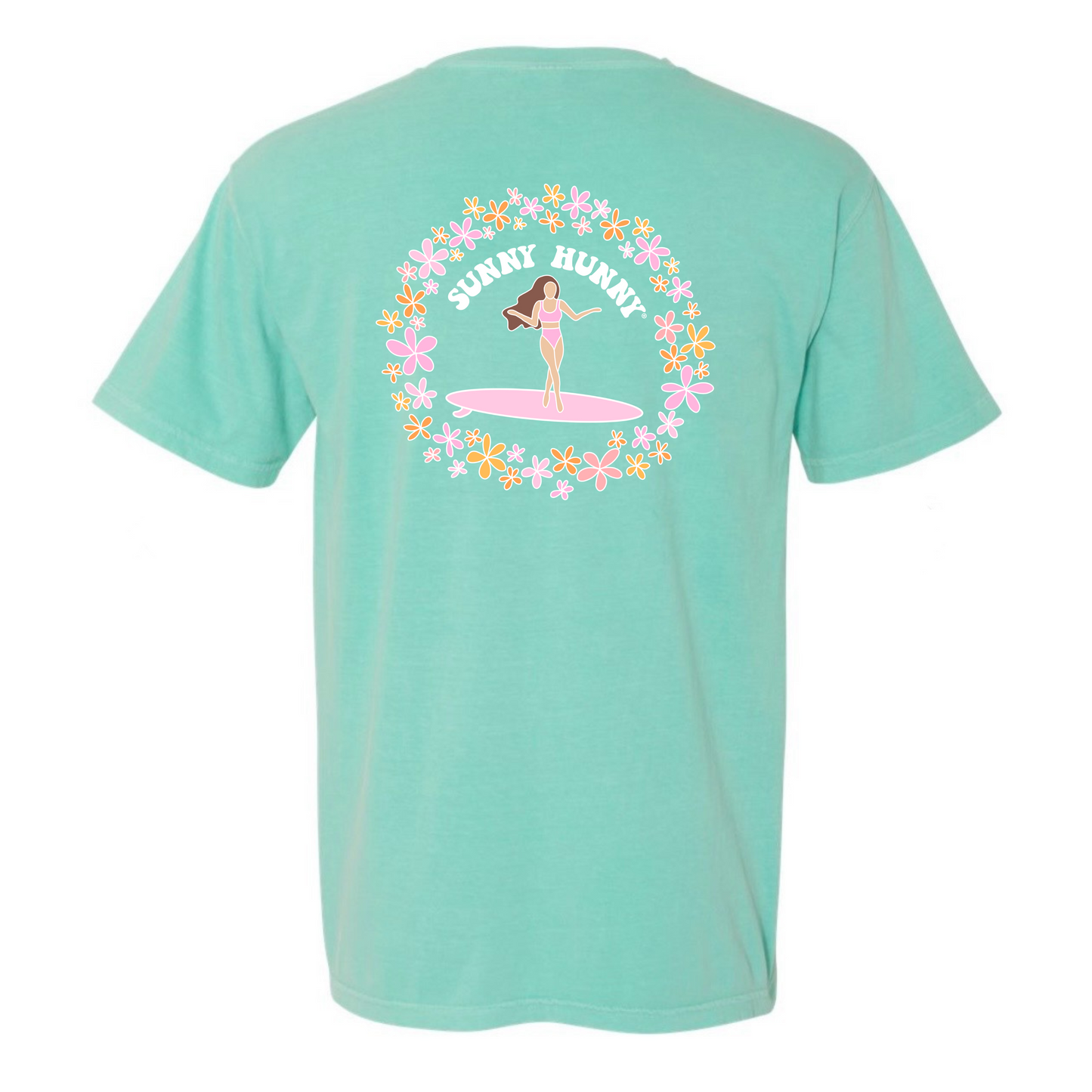 Plumeria Surfer Girl tee