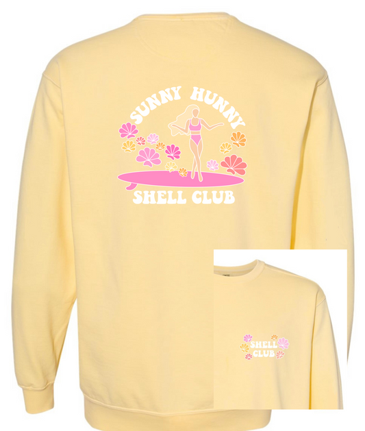 Sunny Hunny Shell Club crewneck sweatshirt